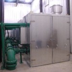 Multiple units on-site with removable doors and upblast fans